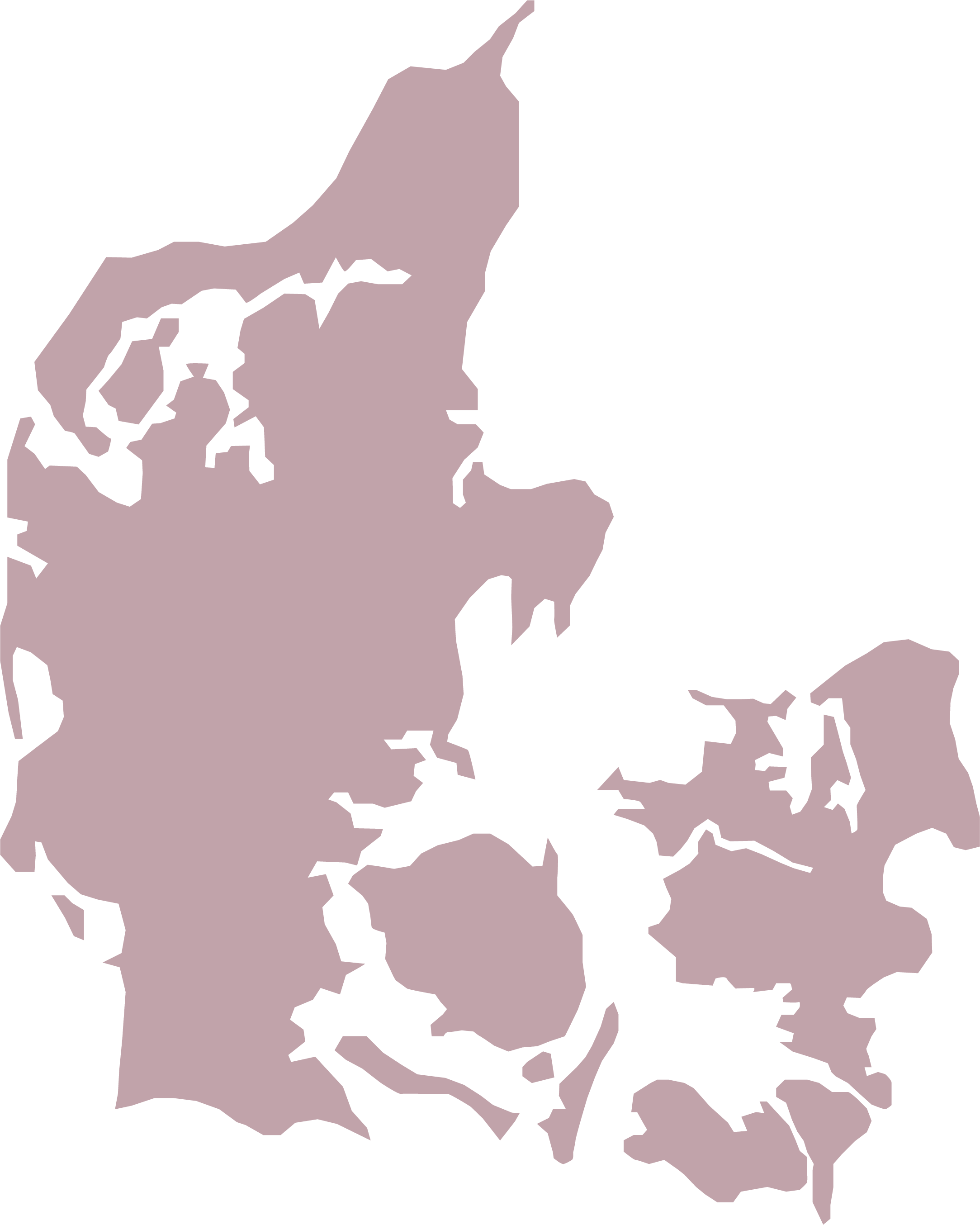 Danmark kort