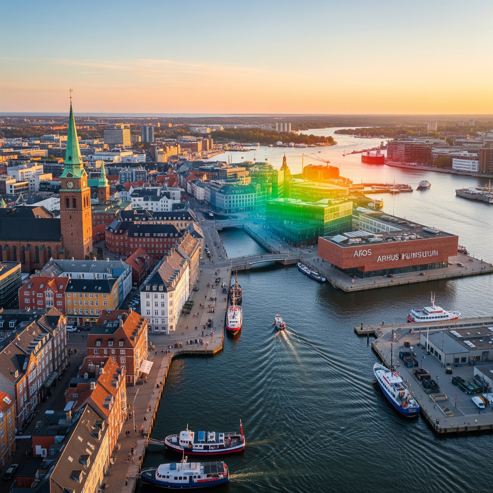 Danish city waterfront