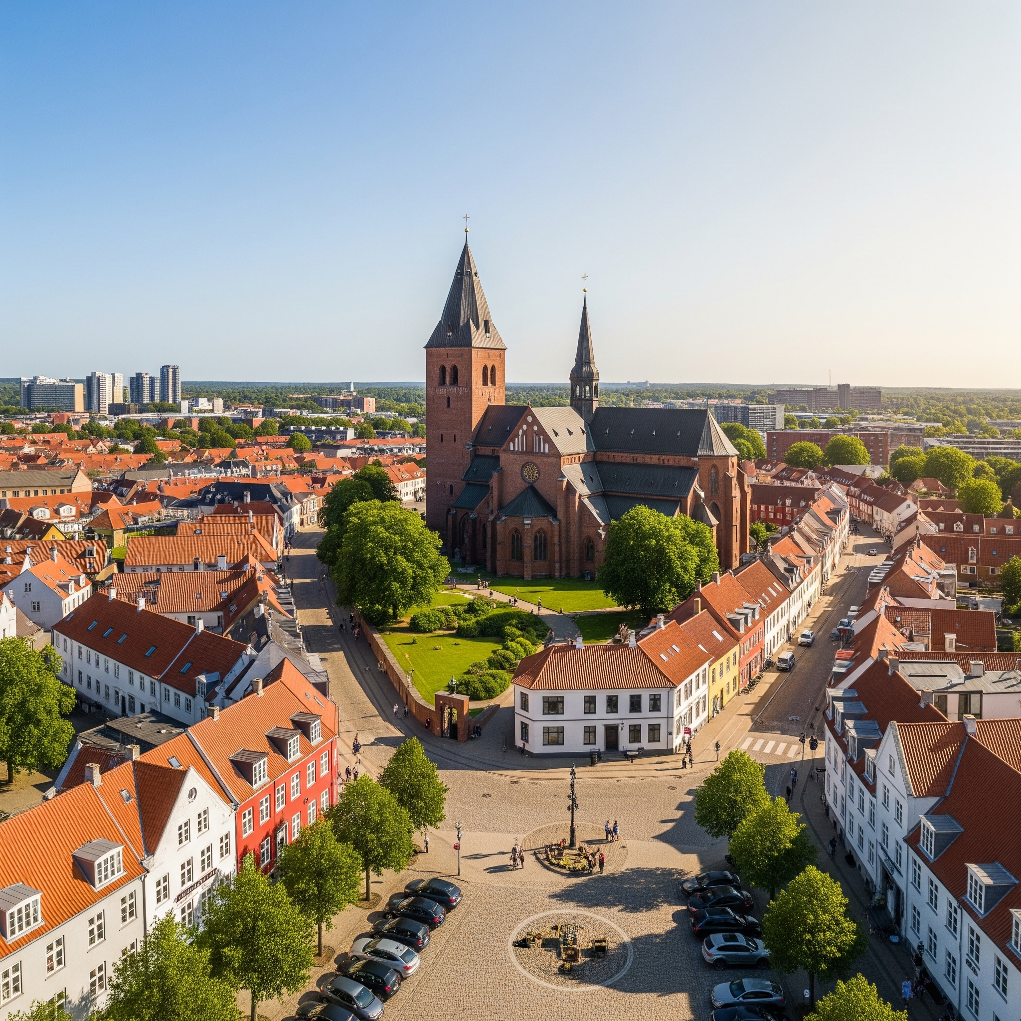 Sjælland - historisk by med domkirke